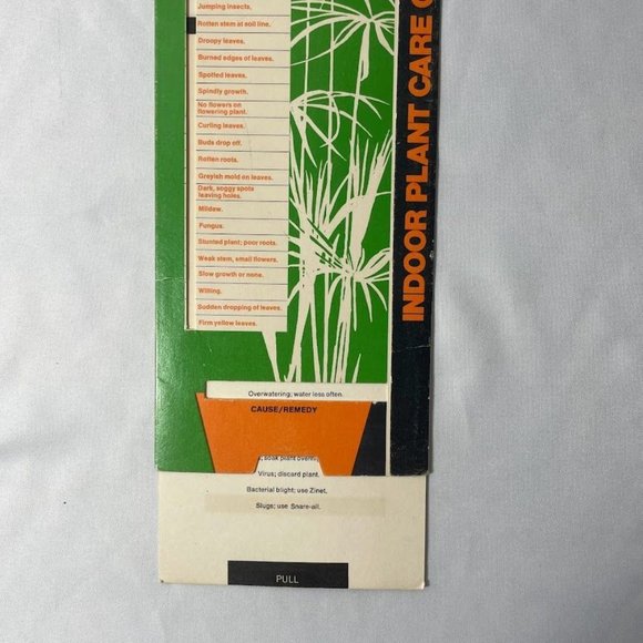 Vintage Indoor Plant Guide with Pull Diagnosis Feature-Hawaii Nursery - Picture 9 of 9
